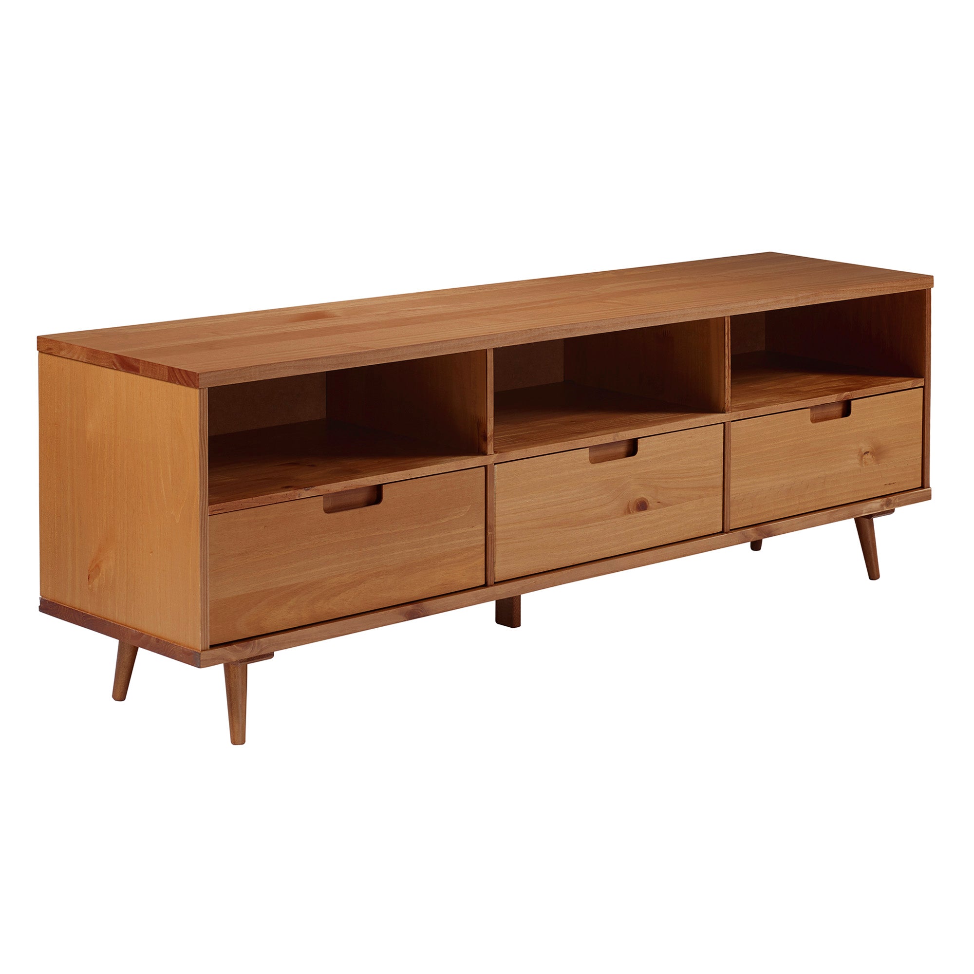 Ivy 70" 3 Drawer Solid Wood TV Stand - East Shore Modern Home Furnishings