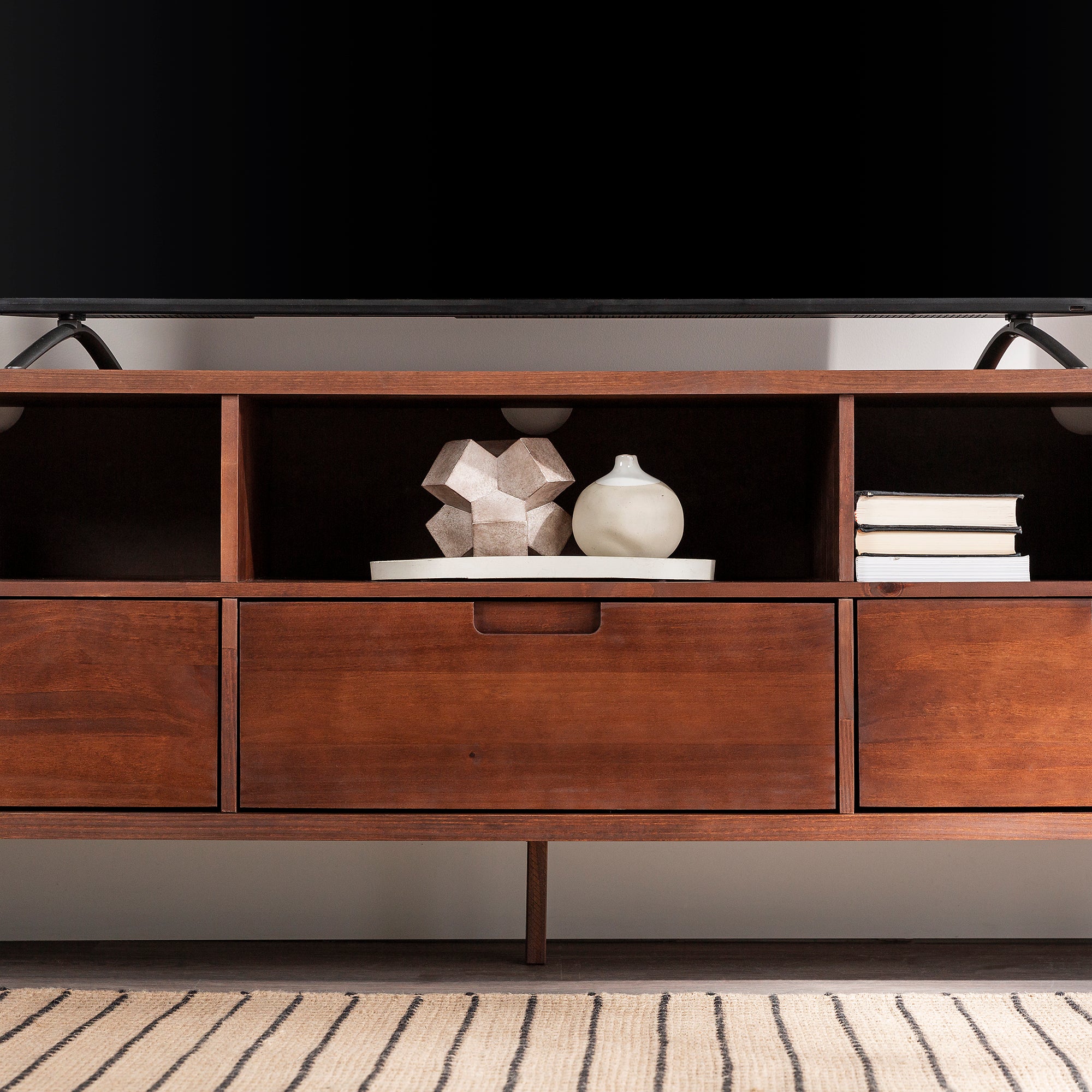 Ivy 70" 3 Drawer Solid Wood TV Stand - East Shore Modern Home Furnishings