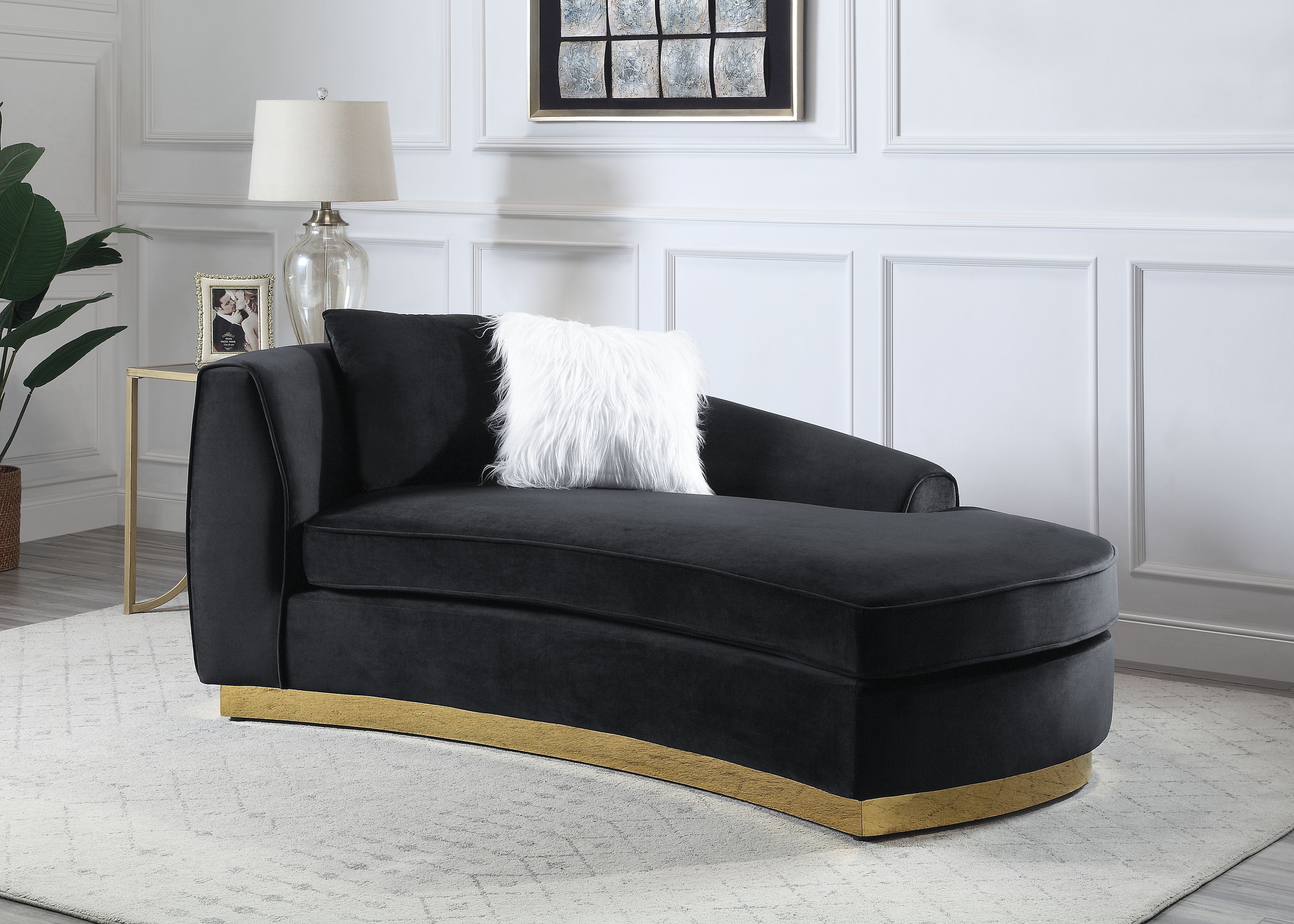 Achelle Chaise w/2 Pillows - East Shore Modern Home Furnishings